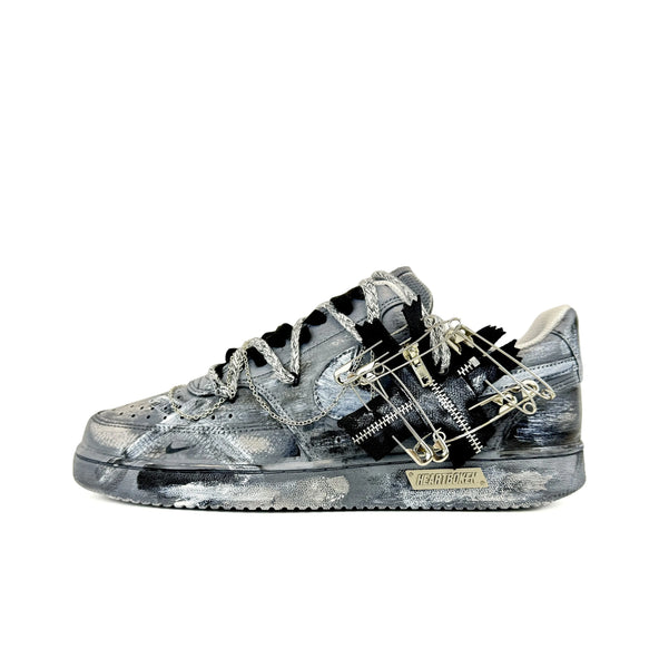 [Custom Zipper Deconstruction] Court Vision 1 Low Skateboarding Shoes Unisex Street Art
