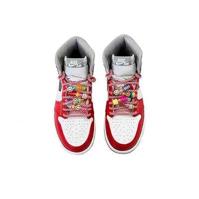 [Custom Christmas Overture] Air Jordan 1 High Top Unisex Skateboarding Shoes