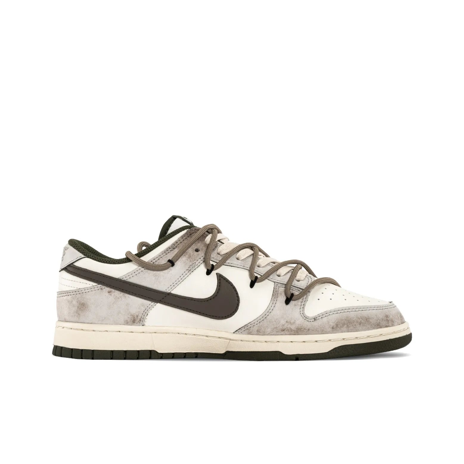[Custom Plume] Dunk Low Skateboard Shoes Unisex Brown