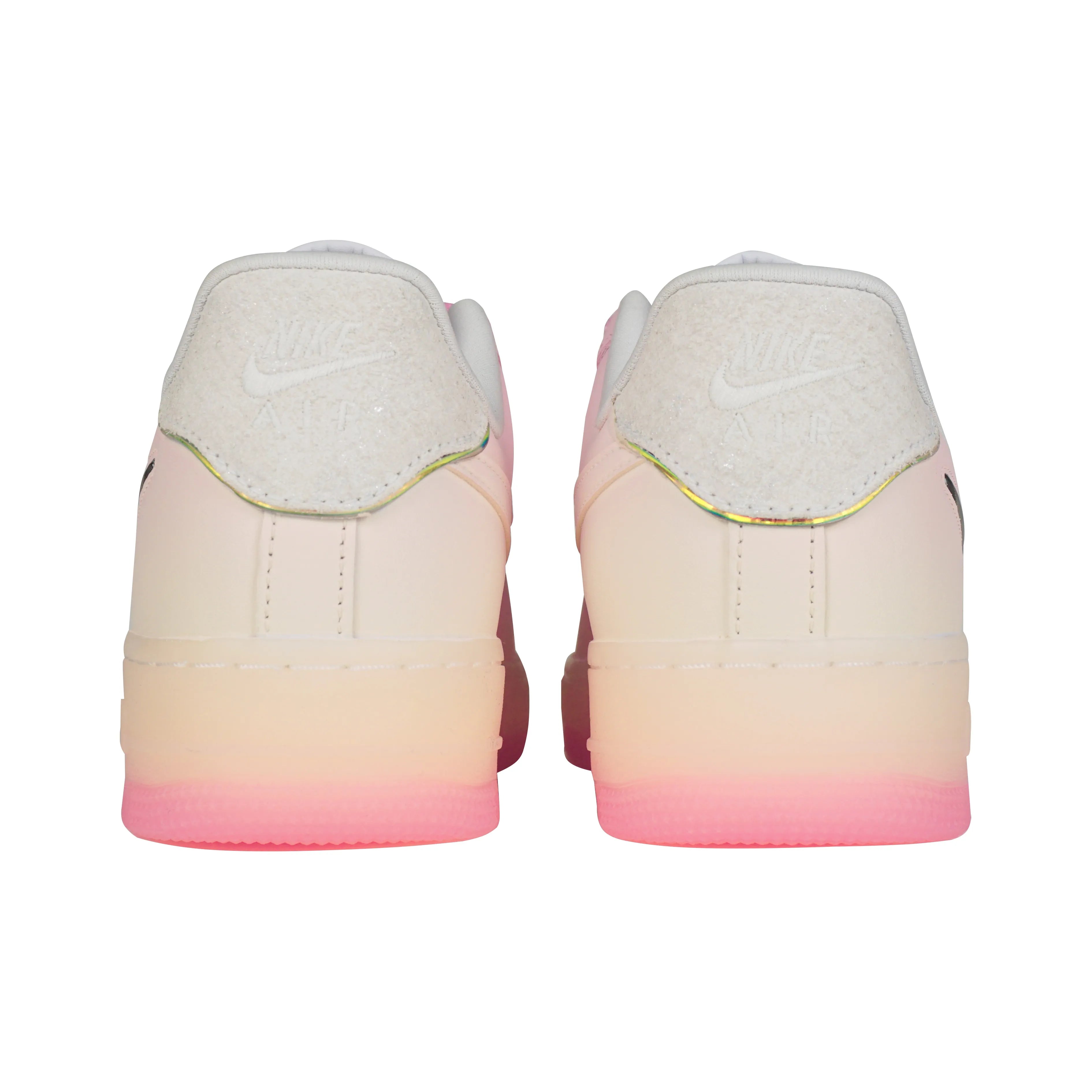 [Custom Rainbow Fudge, Ombré Dip-Dye, Jelly Sole] Air Force 1 Skateboarding Shoes Women's