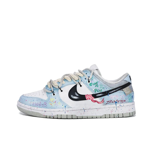 [Custom Color Spray Paint] Dunk Skateboarding Shoes Unisex