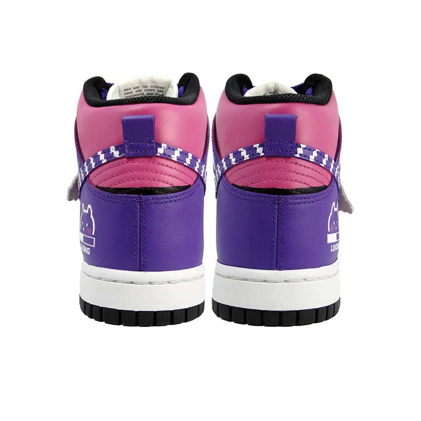 [Custom Pixel Electronic Rabbit] Dunk High Skateboard Shoes Unisex