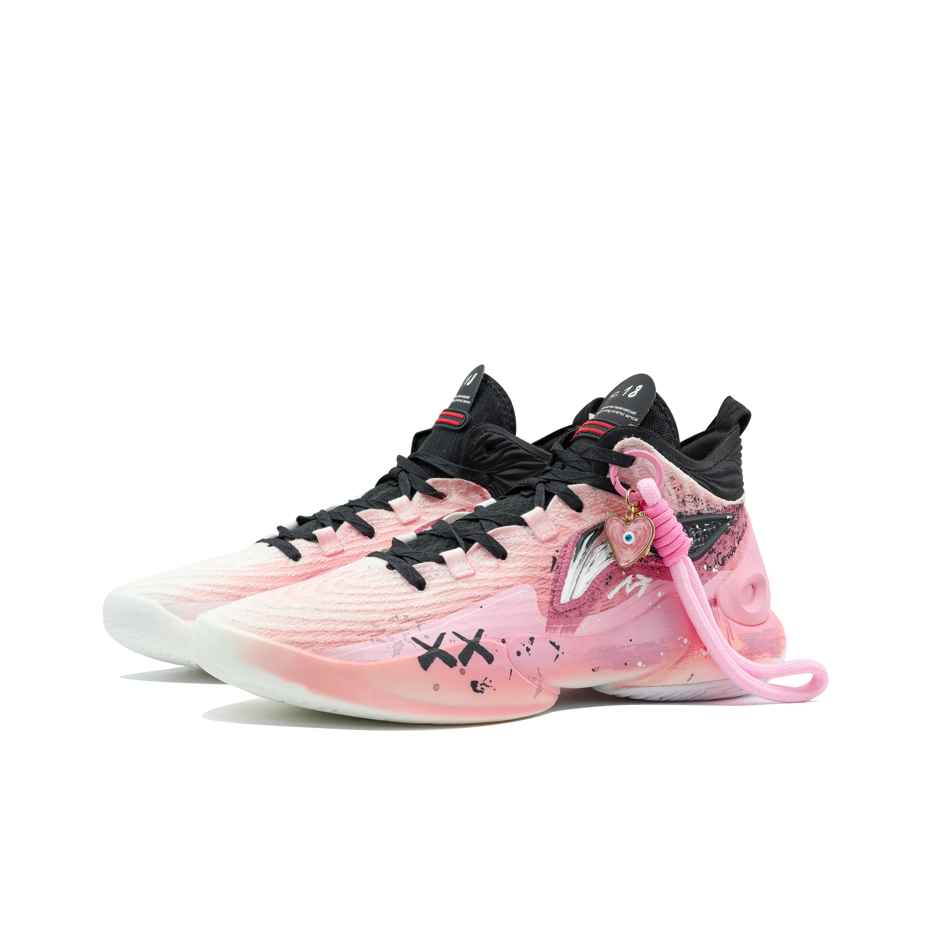 [Evening Sunset/Cherry Blossoms] Custom Street LiNing Basketball Shoes Unisex