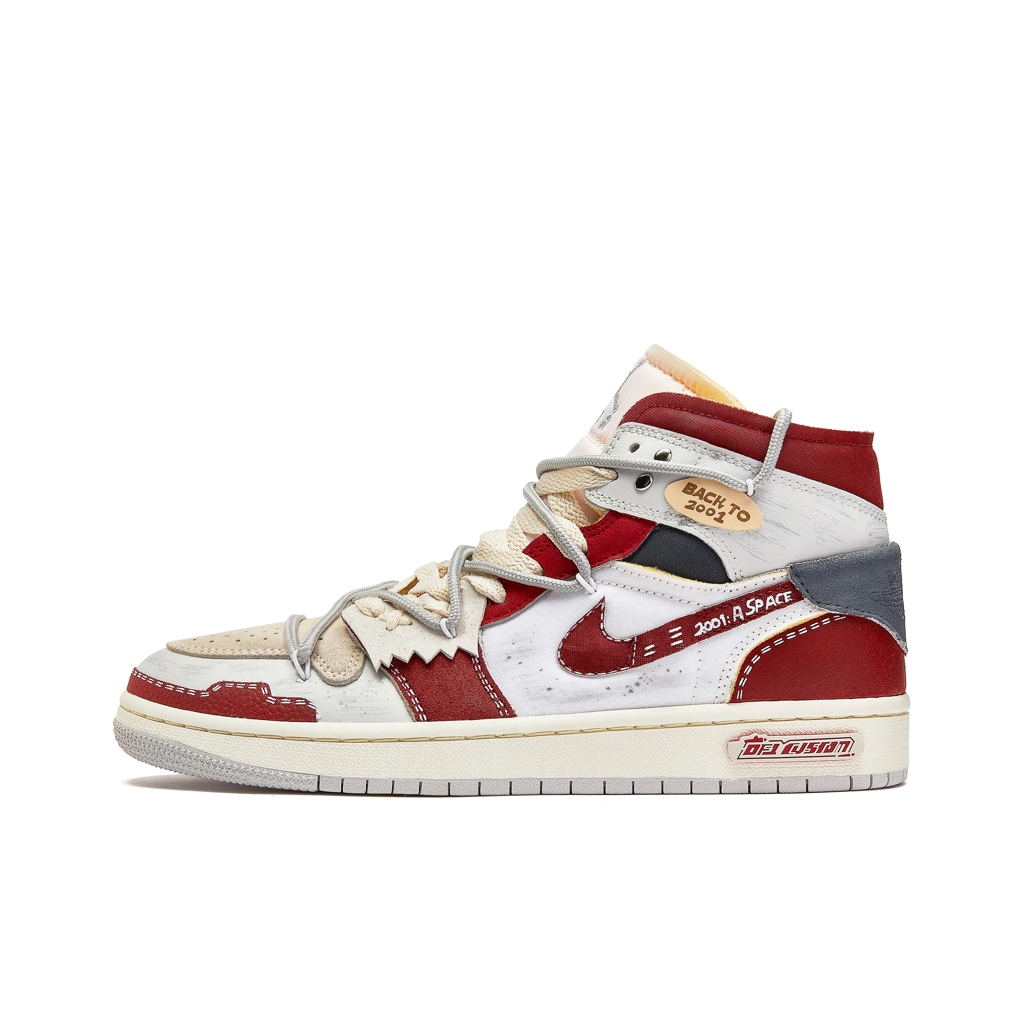 [Custom Trendy Deconstructed] Jordan Air Jordan 1 Skateboarding Shoes Unisex
