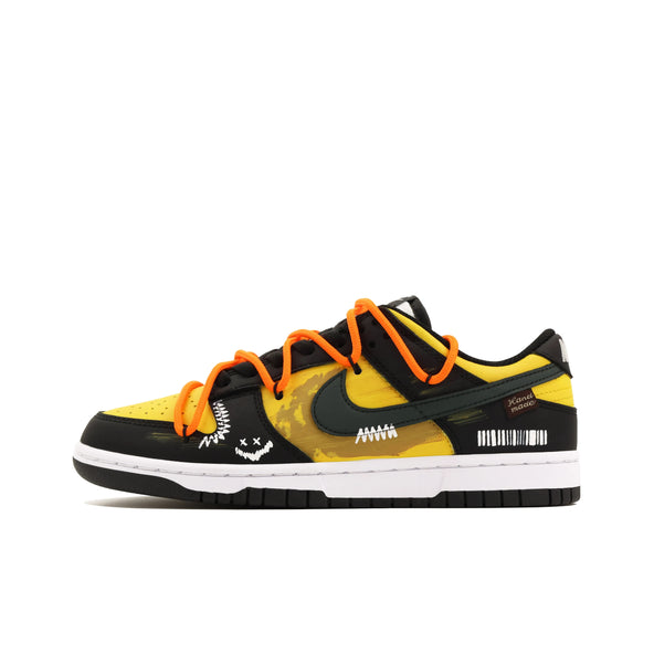 [Custom Cool Walker] Dunk Skateboarding Shoes Unisex Low-top Black/Yellow