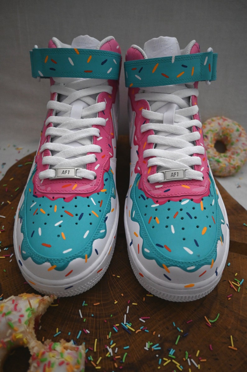 [Customized The Simpsons] Air force 1 mid Shoes Unisex Hand Painted