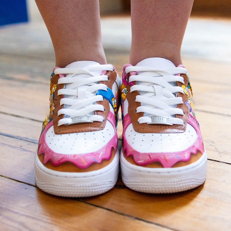 [Customized The Simpsons] Air Force 1 Shoes Unisex Hand Painted