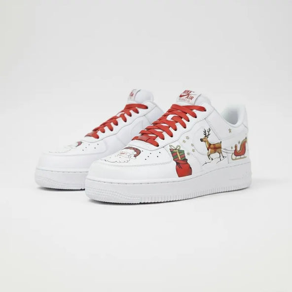 [Customized Christmas Carol] Air Force 1 Low-top Shoes Unisex Hand-Painted Sneakers