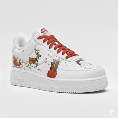 [Customized Christmas Carol] Air Force 1 Low-top Shoes Unisex Hand-Painted Sneakers