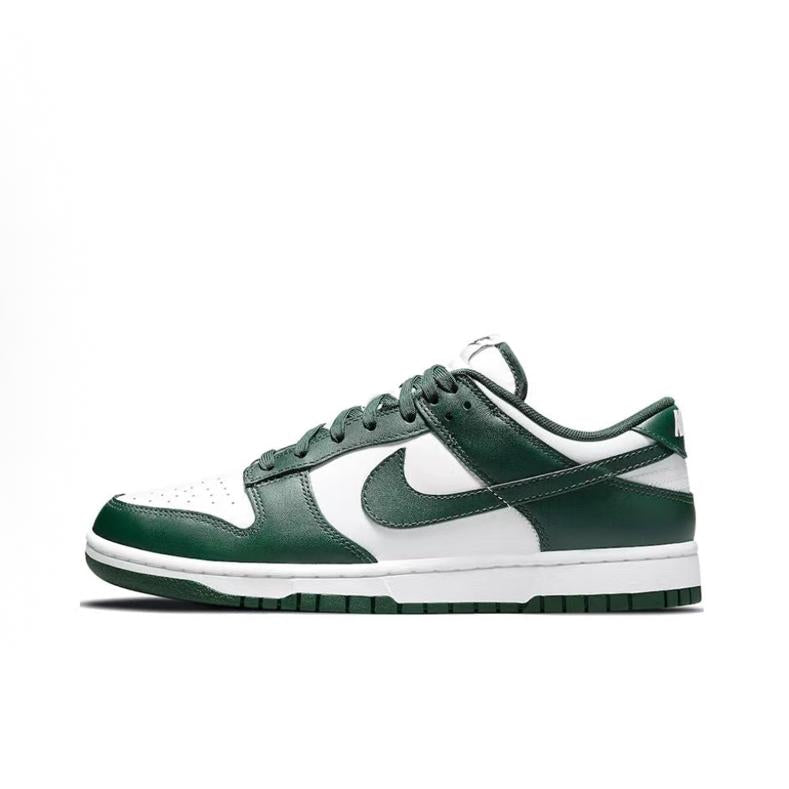 [Custom Halloween Midnight] Dunk Skateboarding Shoes Unisex Low-top Green/Orange