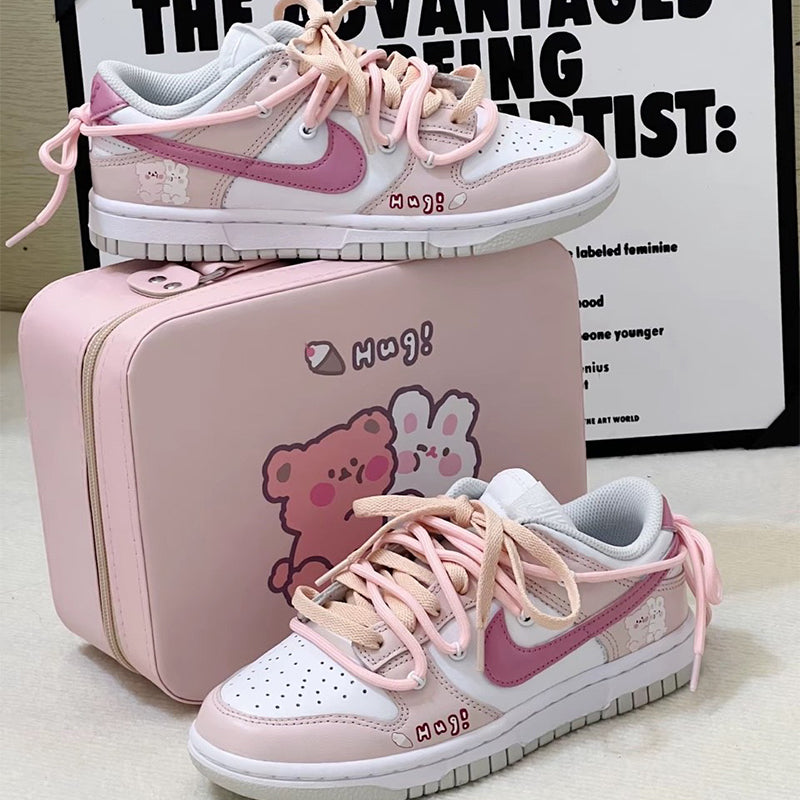 Beautiful Girl Outfit Dunk Foundation Hug Bear Custom