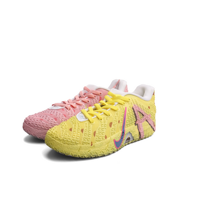 [Custom SpongeBob SquarePants and Patrick Star - Pineapple House] Ja 3 Morant III Basketball Shoes Men's Mid-Top Split-Color shoes