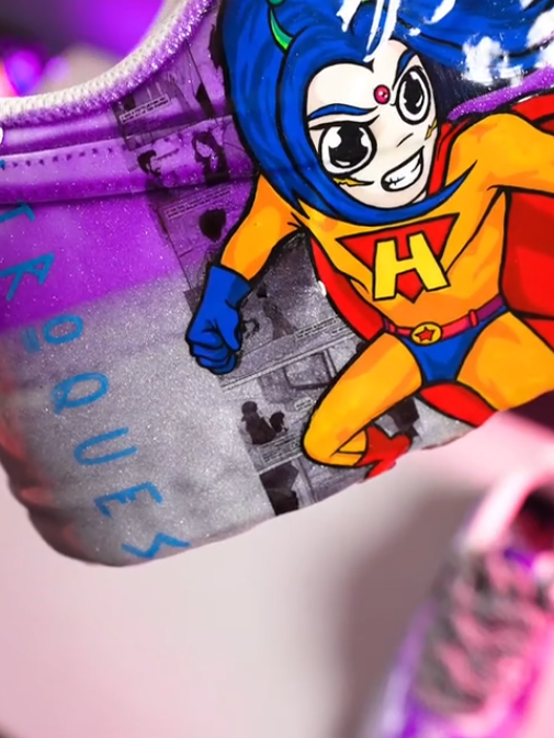 [Custom HiROQUEST-Hand painted] Air Force 1 Skateboarding Shoes Unisex