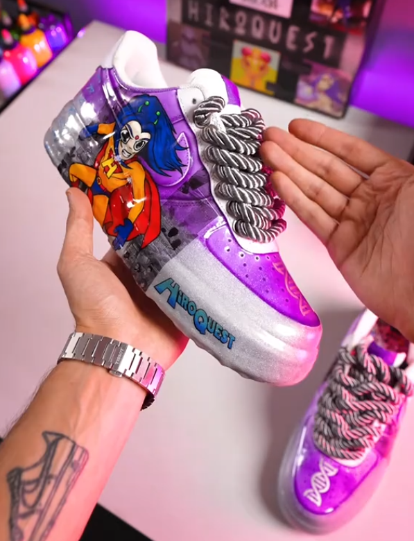 [Custom HiROQUEST-Hand painted] Air Force 1 Skateboarding Shoes Unisex