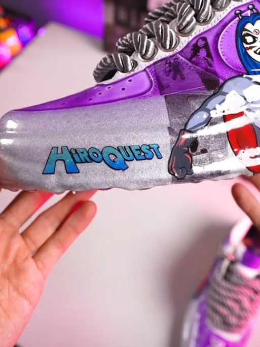 [Custom HiROQUEST-Hand painted] Air Force 1 Skateboarding Shoes Unisex