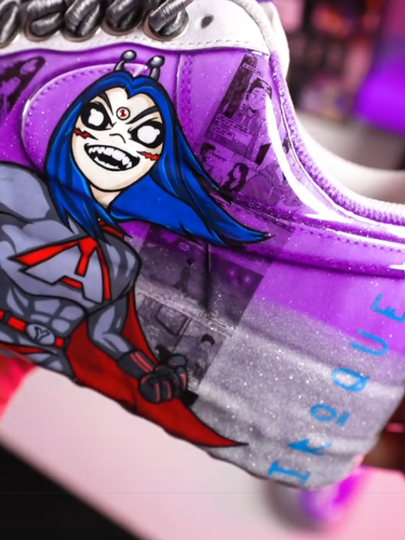[Custom HiROQUEST-Hand painted] Air Force 1 Skateboarding Shoes Unisex